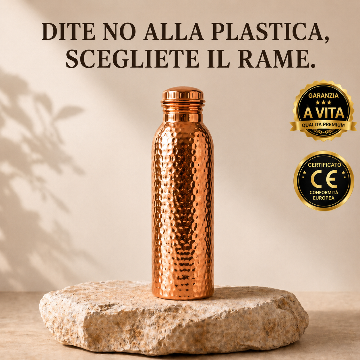 Borraccia in rame – Scudesia™ | L’acqua purificata naturalmente, senza plastica