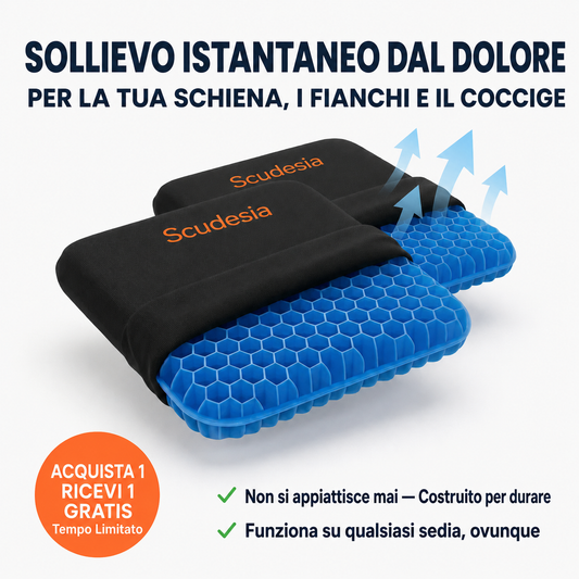 Cuscino da seduta 100% in gel