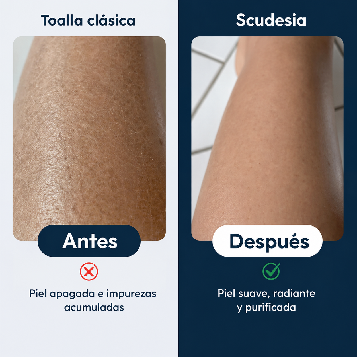 Toalla de ducha exfoliante Scudesia™