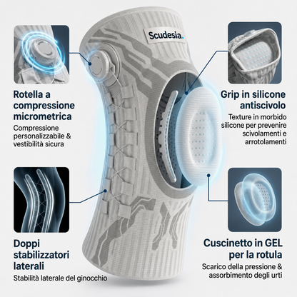 Ginocchiera Ortopedica a Compressione Regolabile